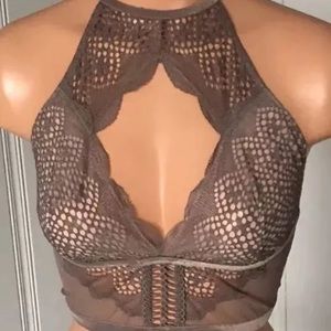 Victoria's Secret Intimates & Sleepwear - Victoria’s Secret lace mesh high neck keyhole bra Victoria's Secret Intimates & Sleepwear - Victoria’s Secret lace mesh high neck keyhole bra